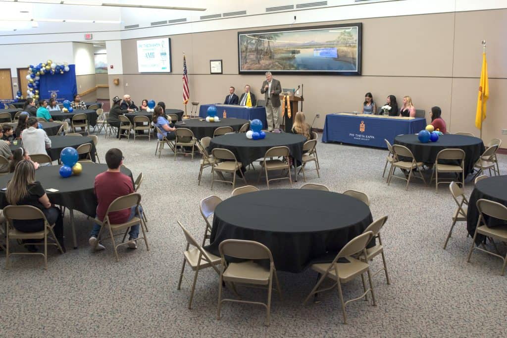 Dr. Powell speaks at the 2023 Phi Theta Kappa induction ceremony on Friday, November 3rd