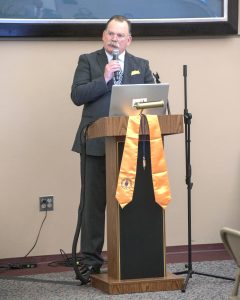Speaker at the ENMU-R 2023 Phi Theta Kappa Induction Ceremony