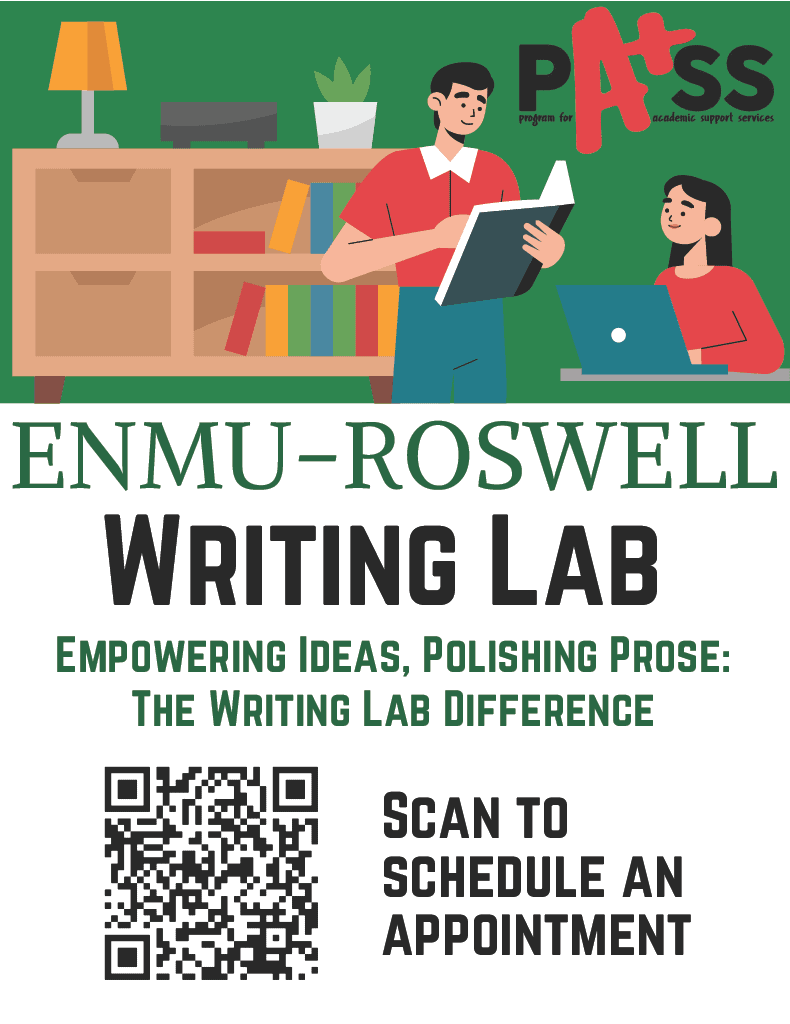 ENMU-Roswell Writing Lab Flyer