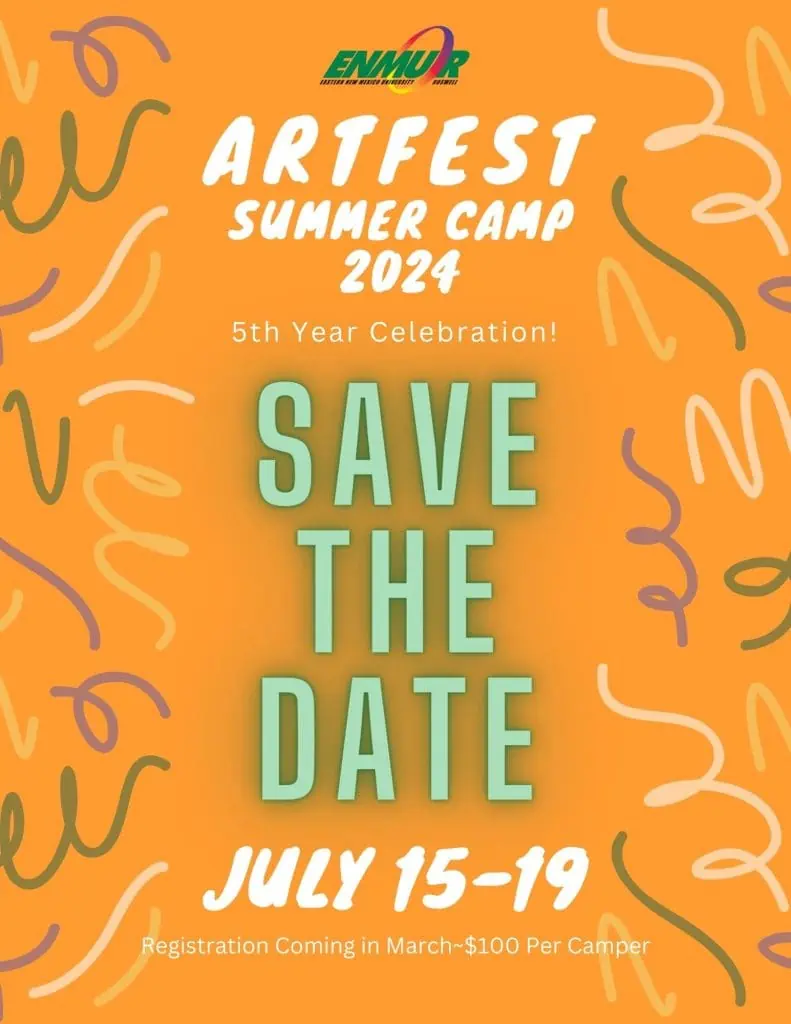 Artfest Summer Camp 2024 flyer