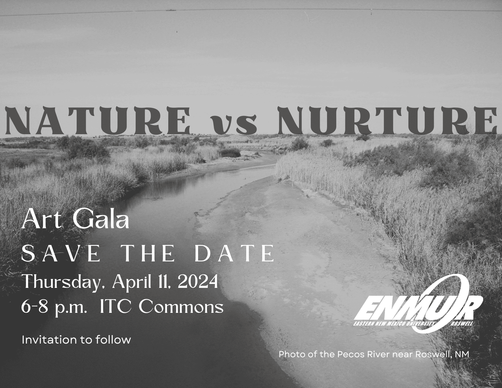 Art Gala 2024; Nature vs Nurture. Join us on Thursday, April 11, 2024 in the ITC Commons between 6:00 PM and 8:00 PM.