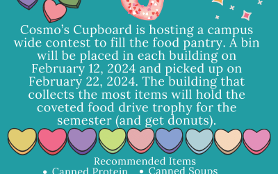 Cosmo’s Cupboard – Food Drive Contest