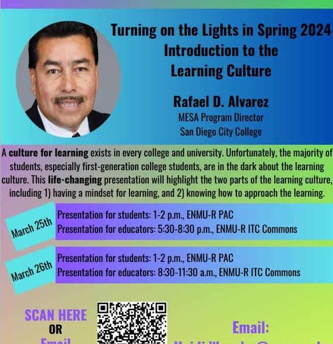 Rafael D. Alvarez is scheduled to speak on March 25 & 26