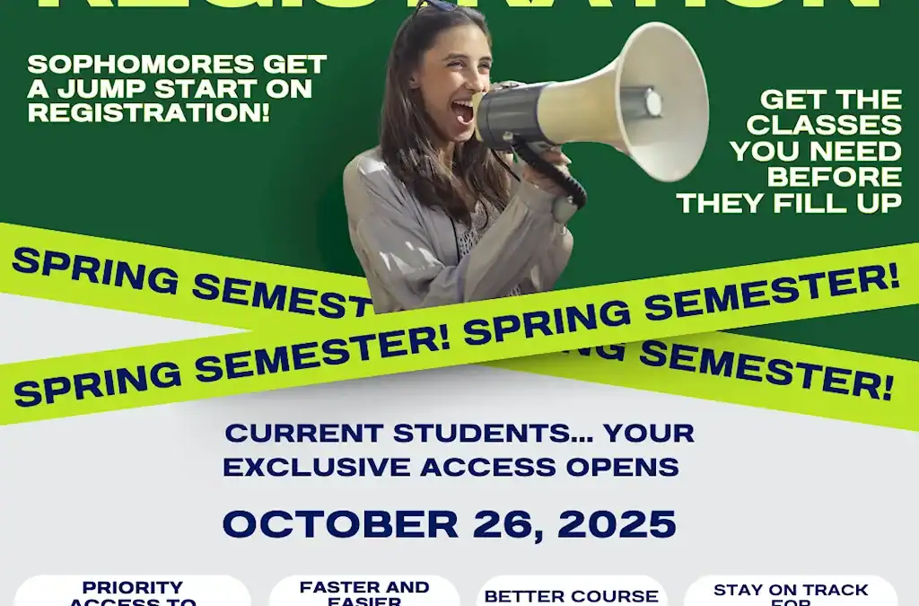 Priority Registration for Spring Semester Begins for Sophomores