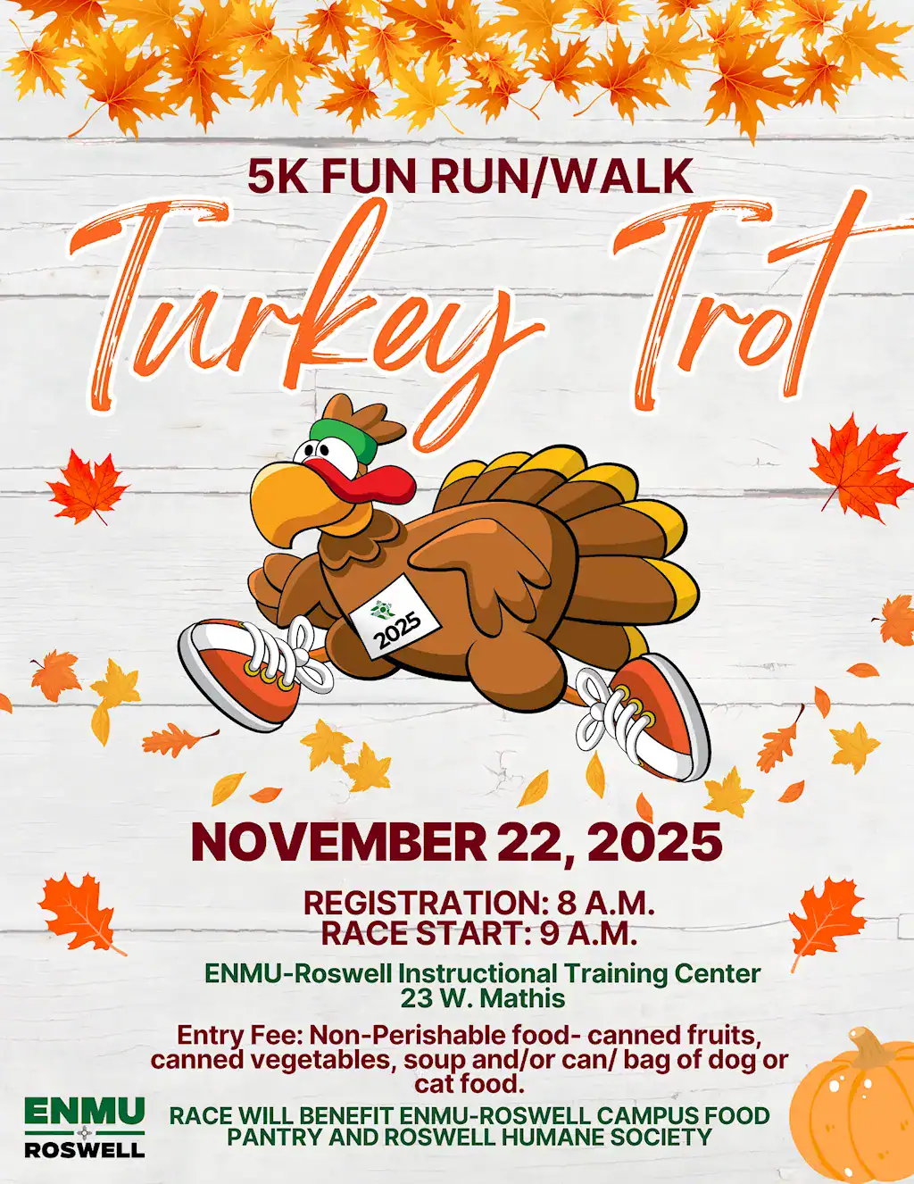 Turkey Trot 25 1 turkey trot 2025 | eastern new mexico university – roswell