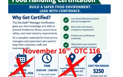 Manager ServSafe® Certification Course
